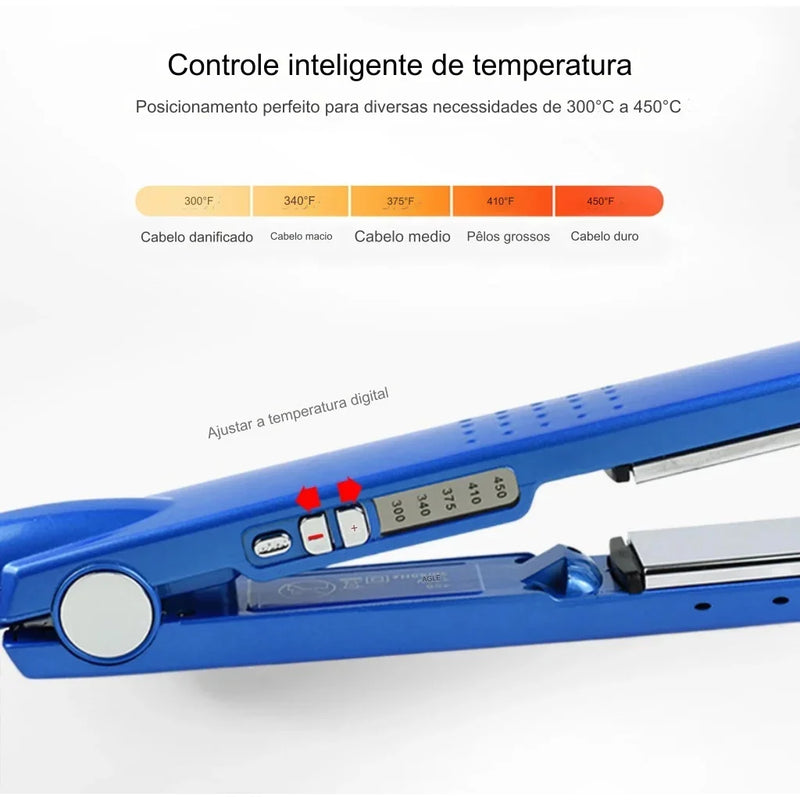 Kit 3 em 1 Prancha e Chapinha Íon Titânio Iônica Profissional